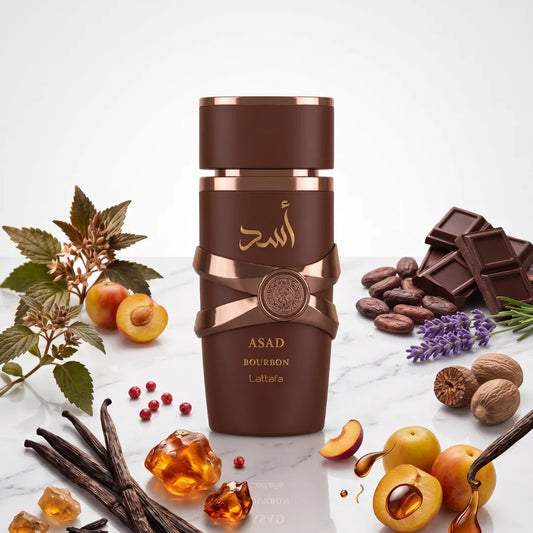 Asad Bourbon · Lattafa · Amaderado Especiado para Noche