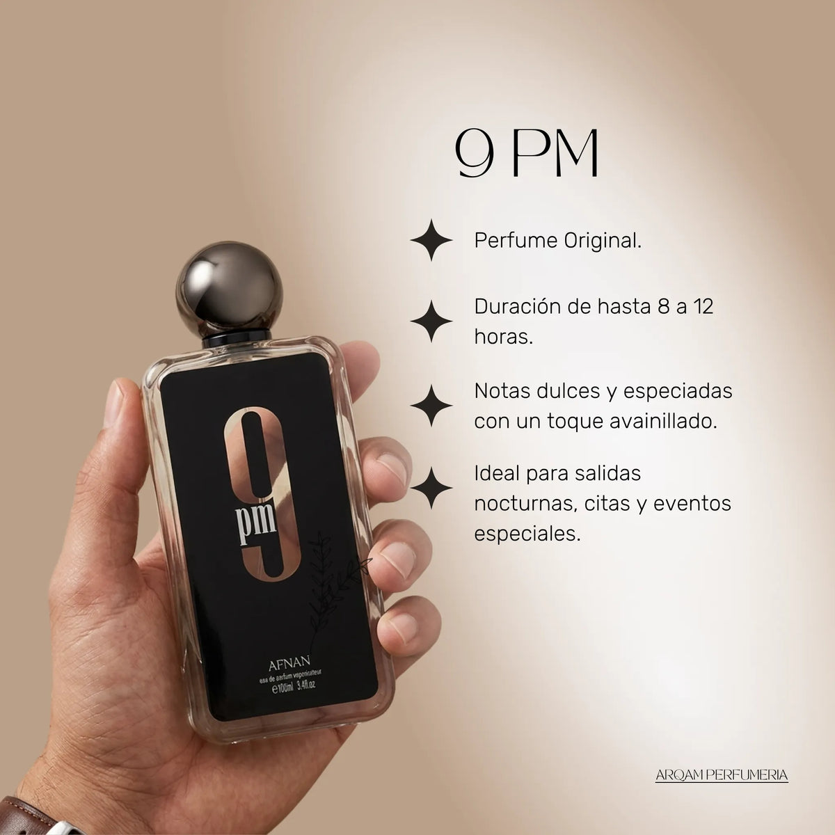 9PM Afnan - Infografía de beneficios