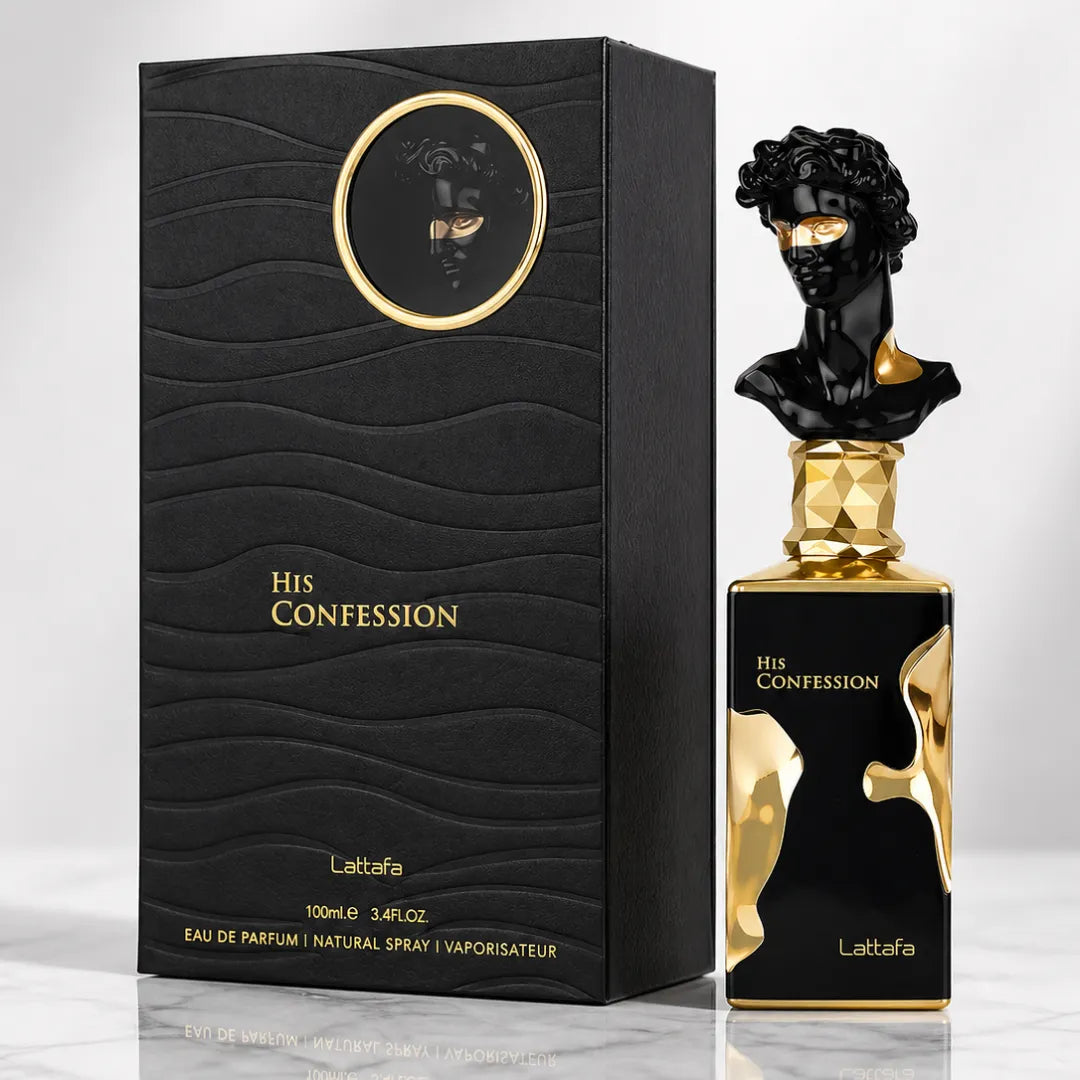 His Confession · Lattafa · Especiado Cálido para Noche