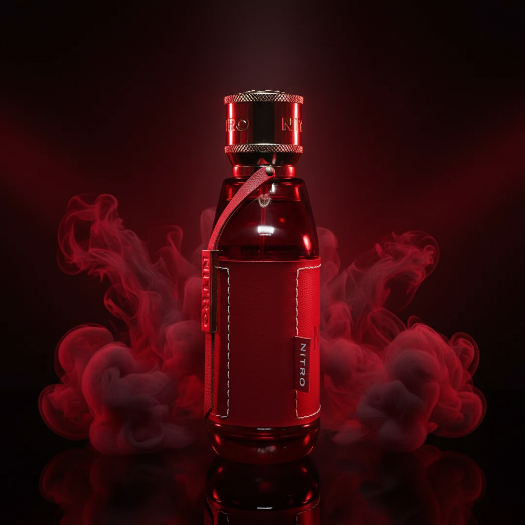 Nitro Red 100ml EDP - fondo rojo oscuro